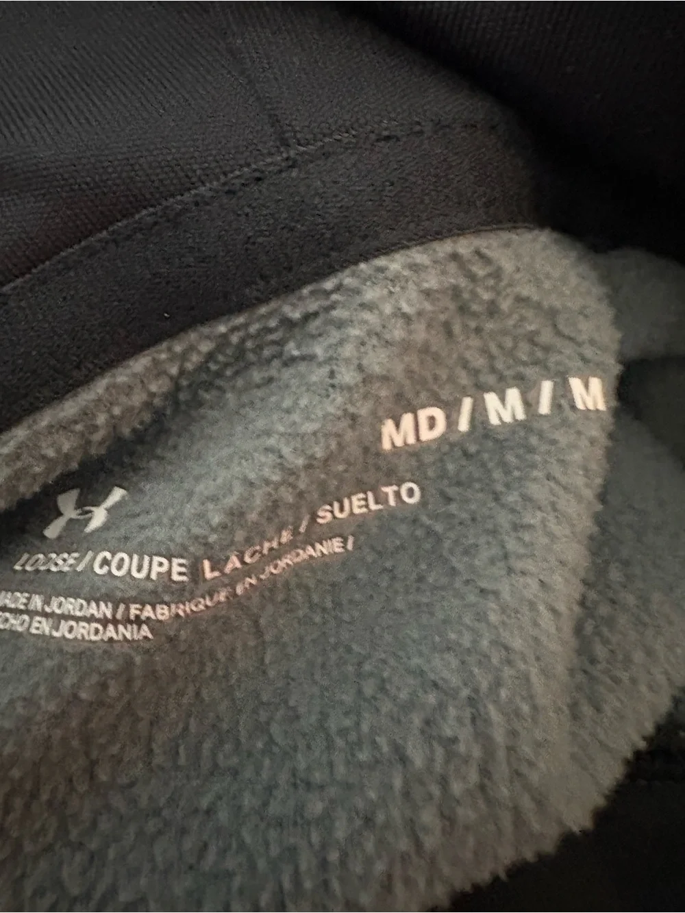 Jordan Men's Charcoal Hoodie with Red Logo